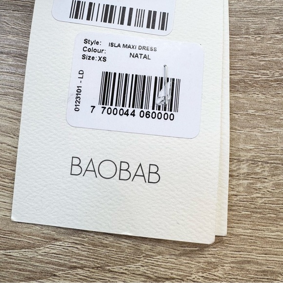 NWT BAOBAB Isla Maxi Top Strapless Cutout Glitter Ring Shimmer Blue Natal XS - Picture 2 of 8